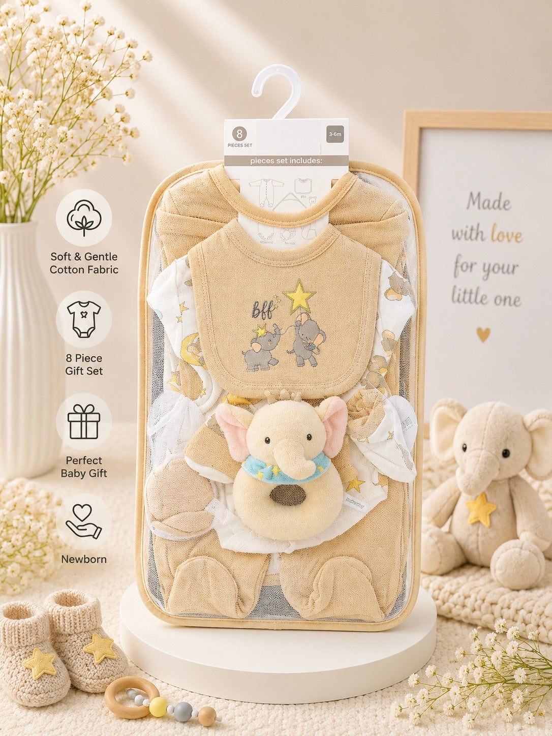 The Golden Hour Gift Set — 8-Piece Newborn Collection – THE BERRYKINS