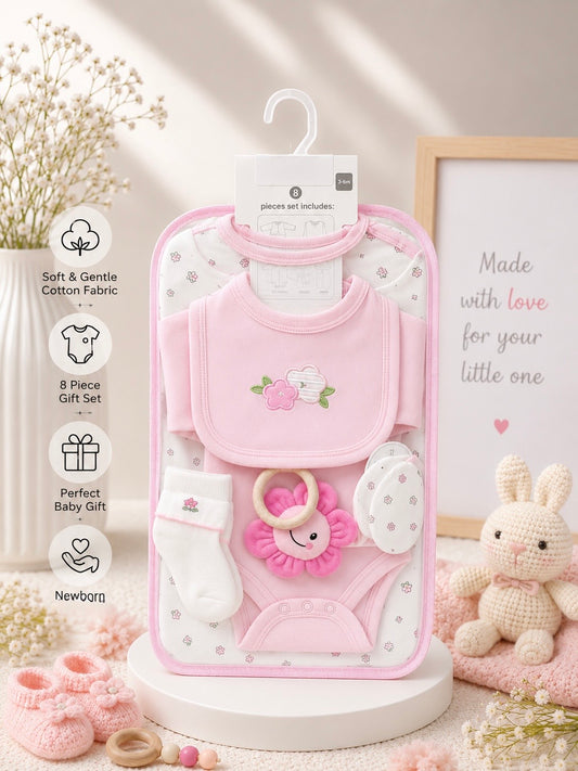 The First Flower Gift Set — 8-Piece Newborn Collection