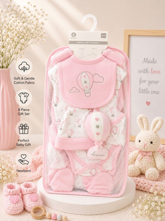 The Balloon Dreams Gift Set — 8-Piece Newborn Collection