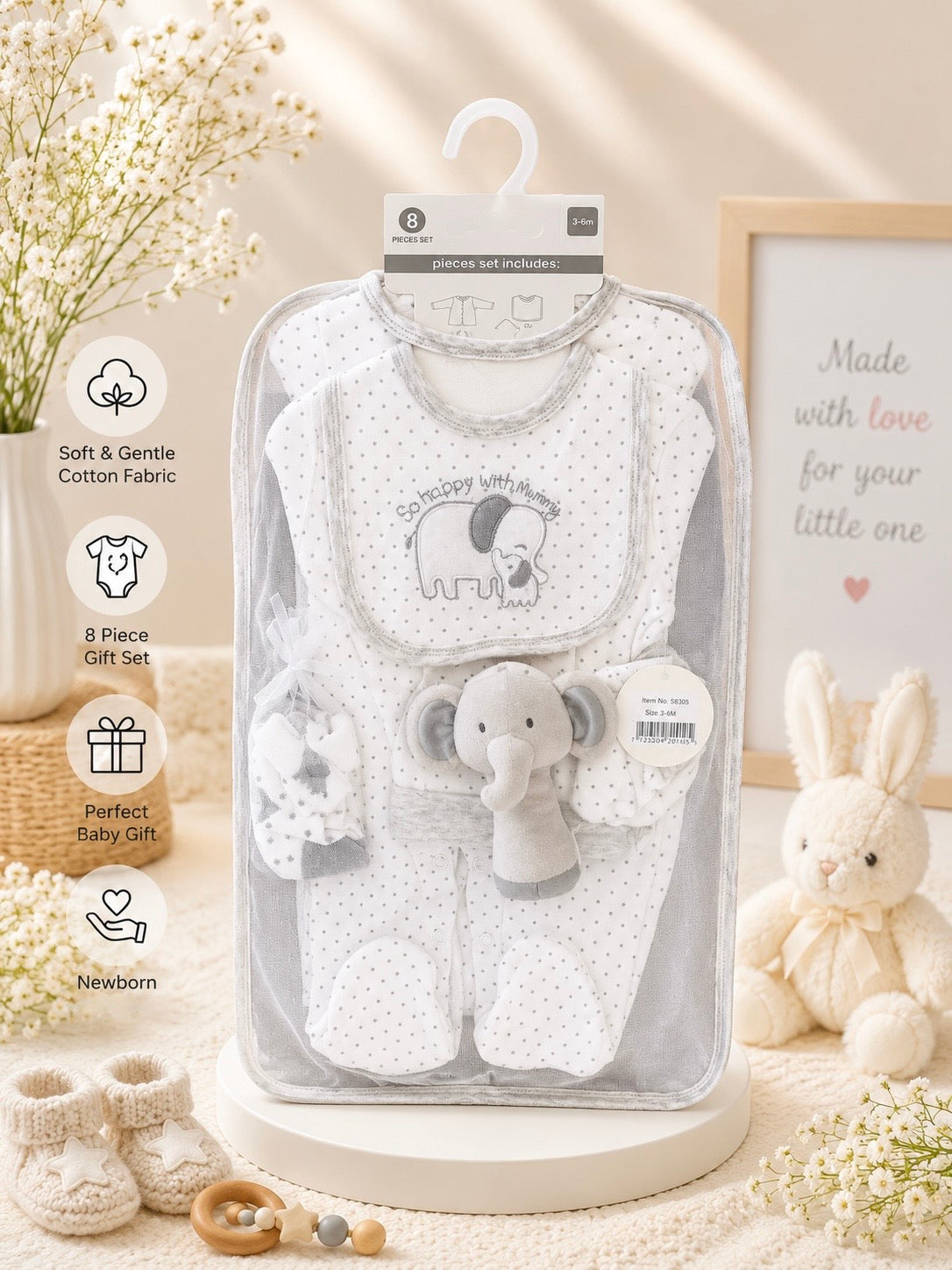 The Meadow Morning Gift Set — 8-Piece Newborn Collection