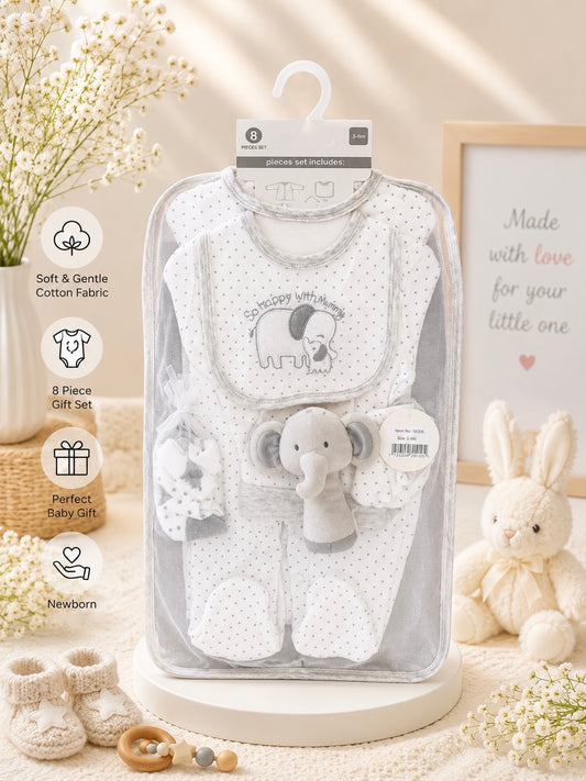 The Meadow Morning Gift Set — 8-Piece Newborn Collection