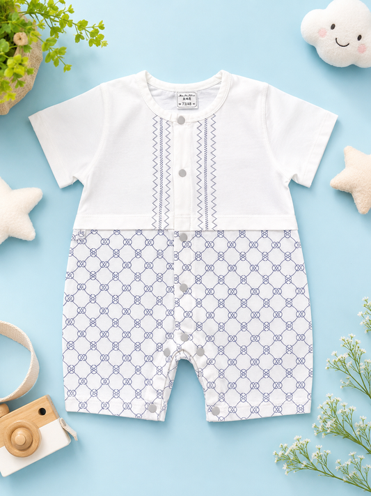 Blue Stripped Romper