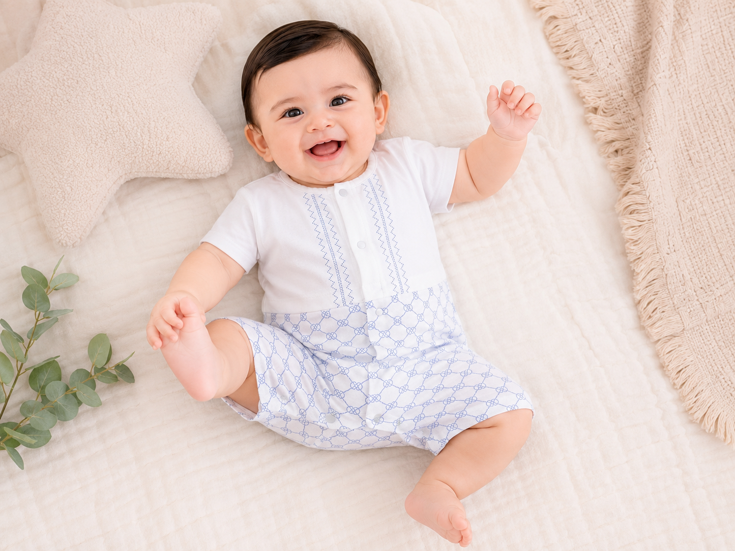 Blue Stripped Romper